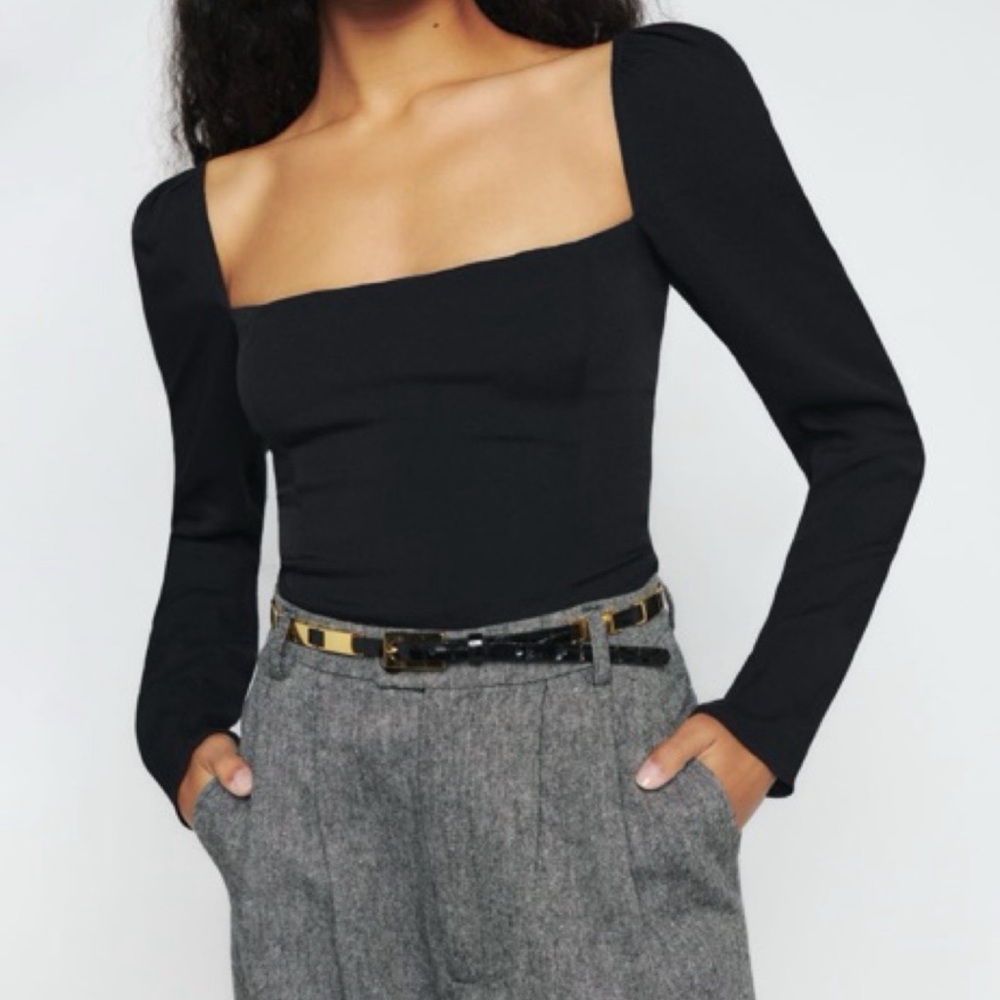 Reformation Long Sleeve Demi Top